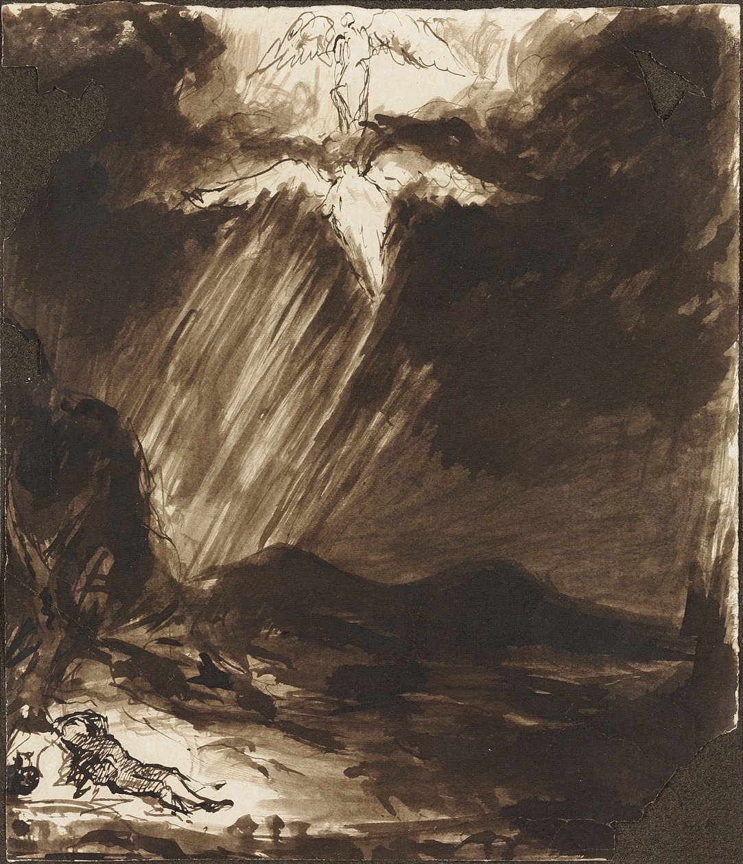 Studie van Jakobs droom, naar Aert de Gelder door John Constable