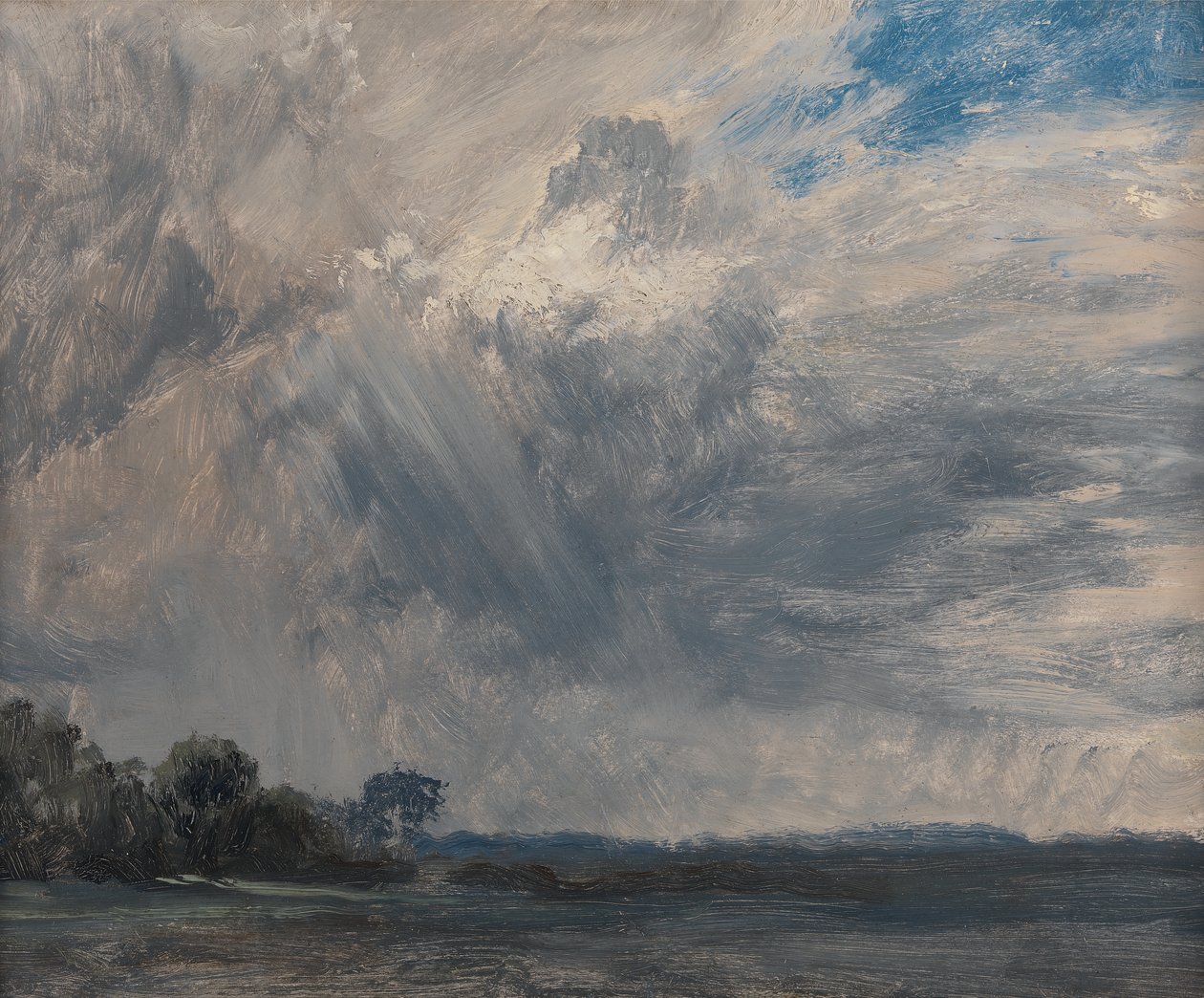 Studie van een Bewolkte Lucht, ca. 1825 door John Constable