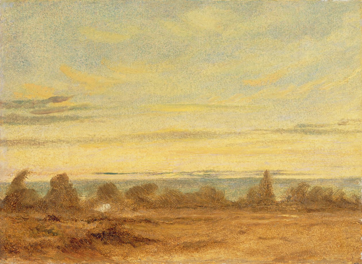 Zomer - Avondlandschap door John Constable