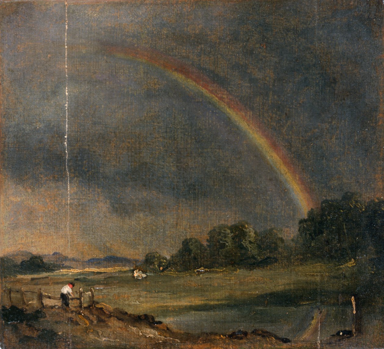 De Regenboog (schilderij) door John Constable