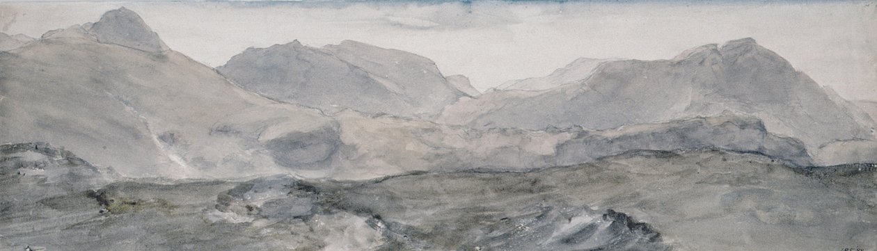 Uitzicht vanaf de Top van Honister Crag door John Constable