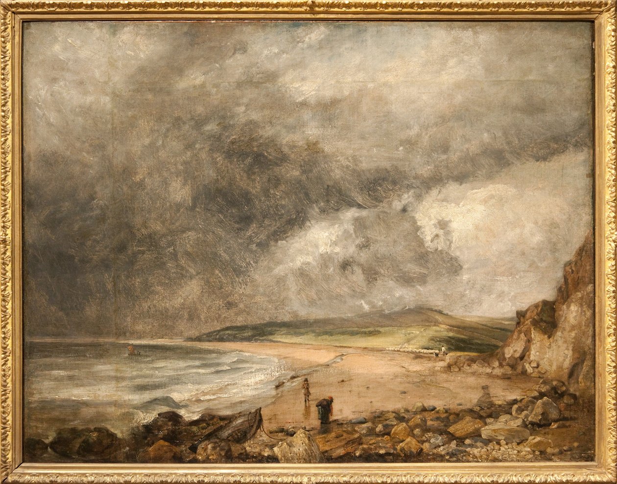 Weymouth Bay naderende storm door John Constable