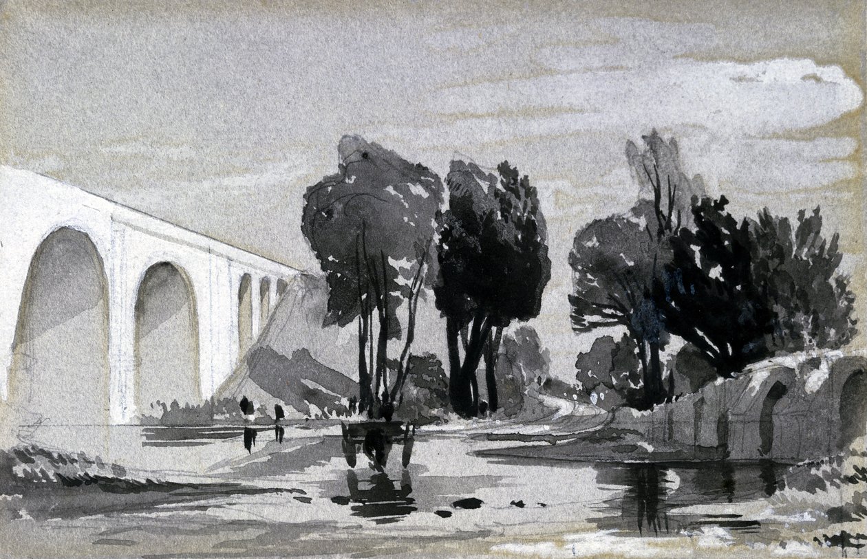 Blythe Viaduct, Hampton-in-Arden, ca. 1838 door John Cooke Bourne