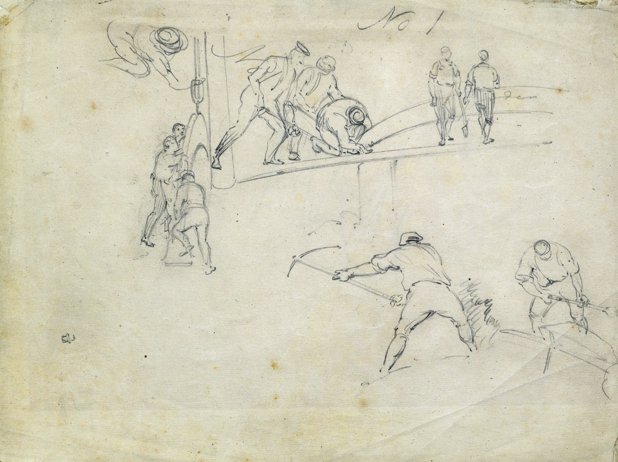 Bouw van de London en Birmingham Railway, c.1835 door John Cooke Bourne