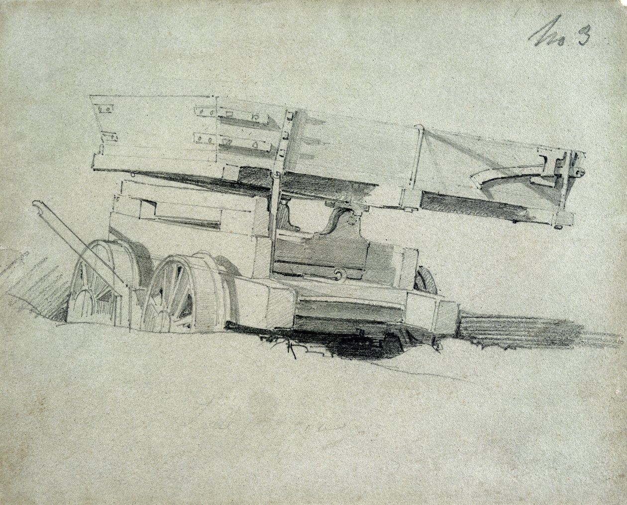 Aannemers die wagons kantelen, nr.3, 1830s door John Cooke Bourne