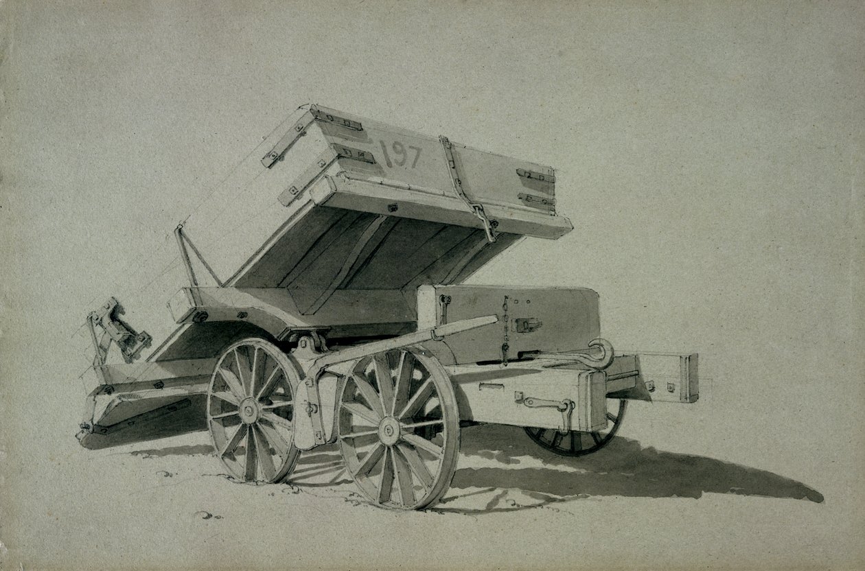Aannemers die wagons kantelen, nr.3, 1830s door John Cooke Bourne