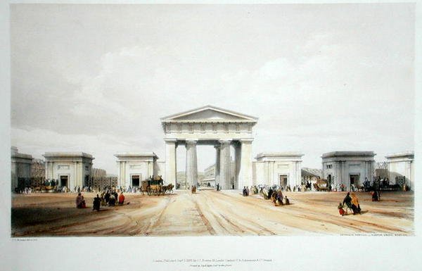 Ingangsportiek, Euston Grove Station, uit 
