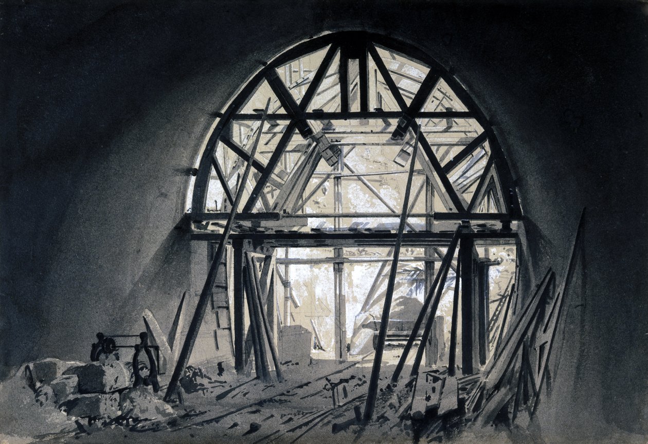 North Church Tunnel, 17 juni 1837 door John Cooke Bourne