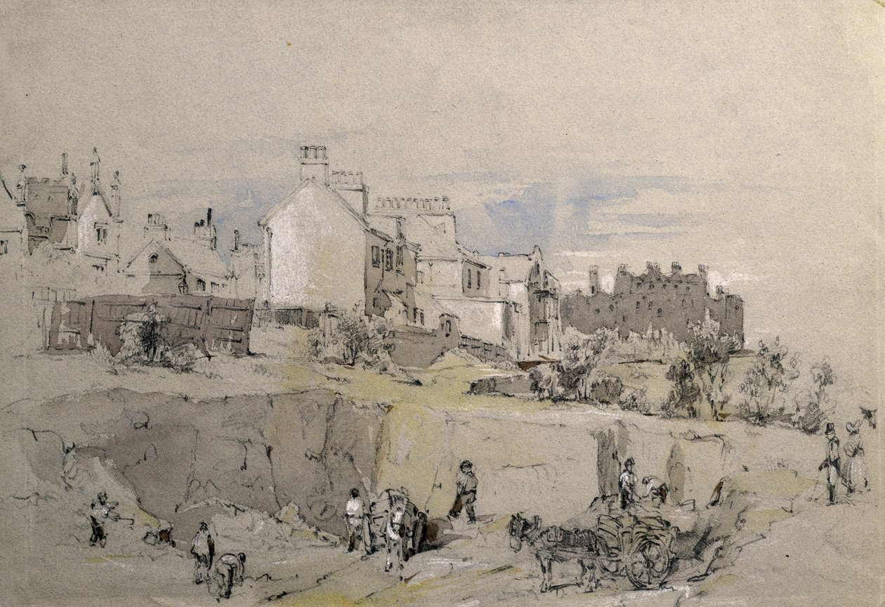 Park Street, Camden Town, ca. 1836-39 door John Cooke Bourne