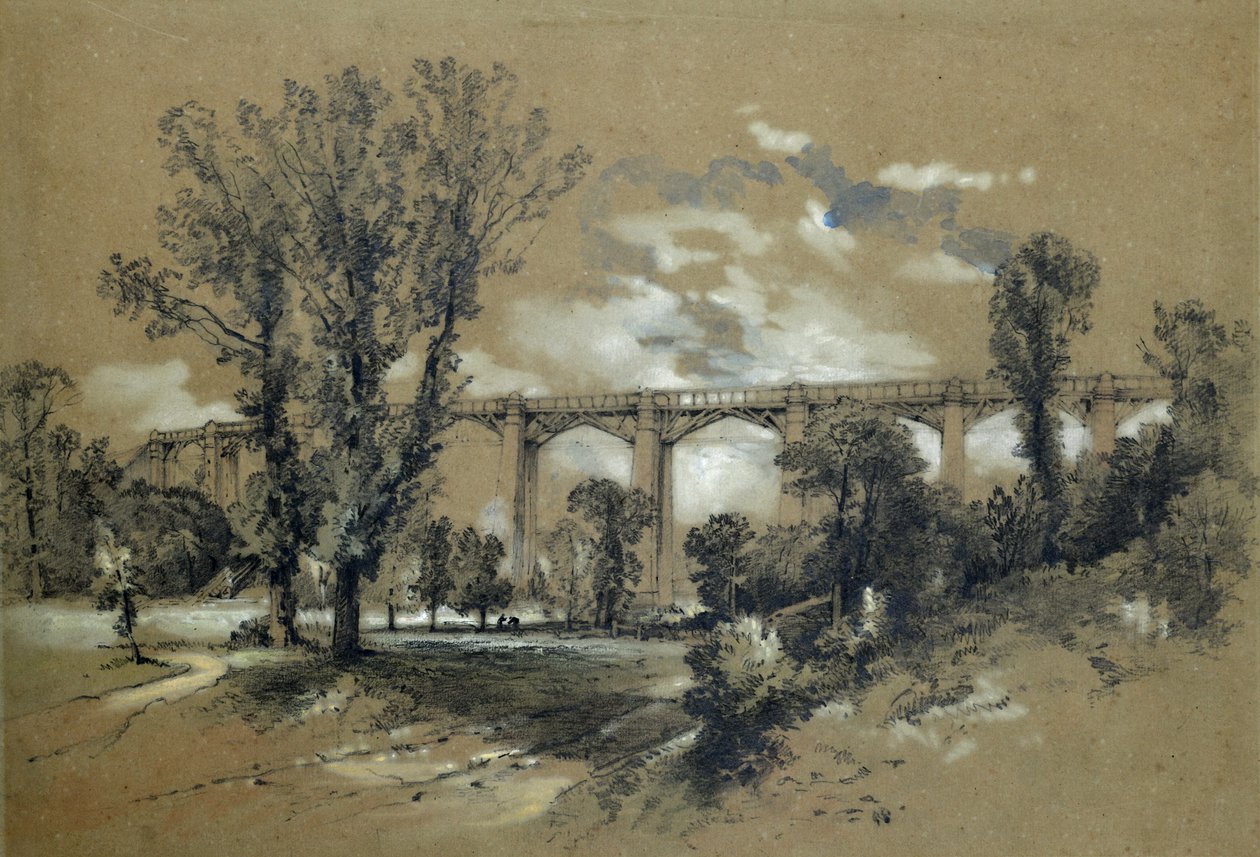Blatchford-viaduct, ca. 1835-38 door John Cooke Bourne