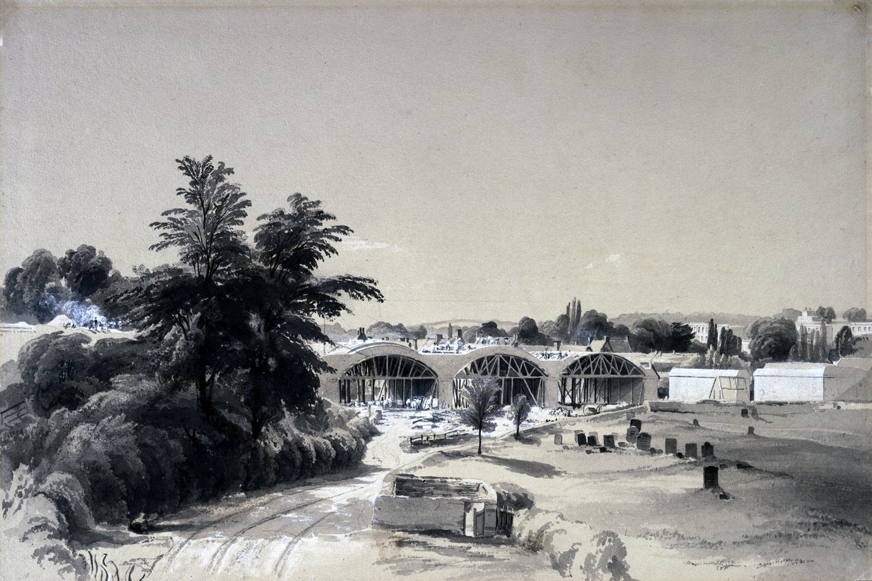 Weedon, Northamptonshire, 6 juli 1837 door John Cooke Bourne
