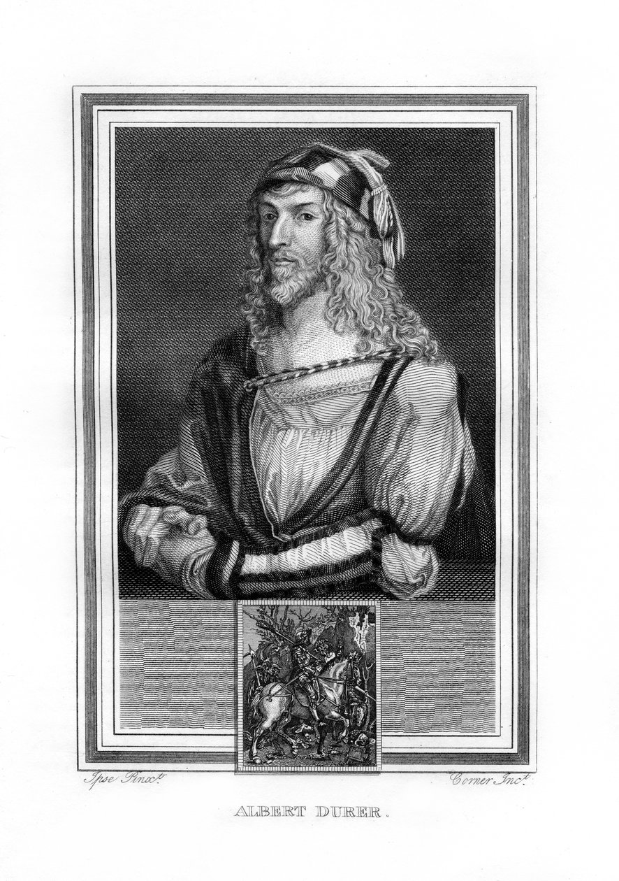 Albert Durer, Duitse Noordelijke Renaissance schilder en graveur, 1825 door John Corner