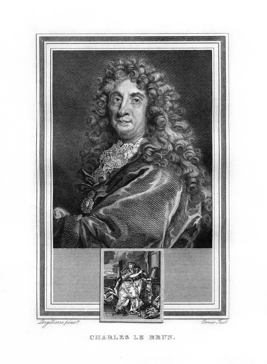 Charles le Brun, Franse Barokschilder, 1825 door John Corner