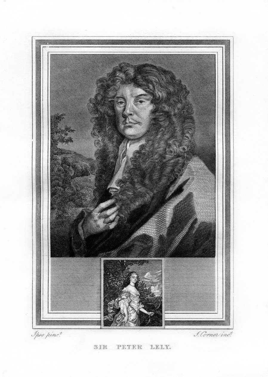 Sir Peter Lely, Nederlands-Engelse barokschilder, 1825 door John Corner