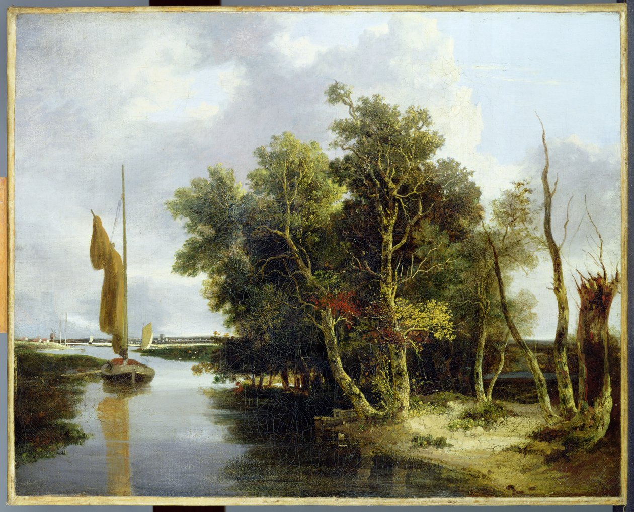Wherries op de Yare door John Crome