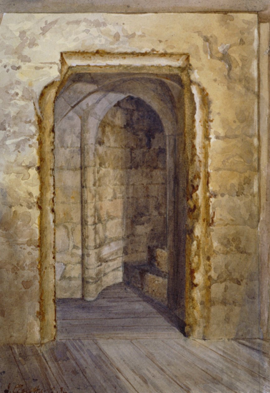 Interieur van de Bloody Tower in de Tower of London door John Crowther