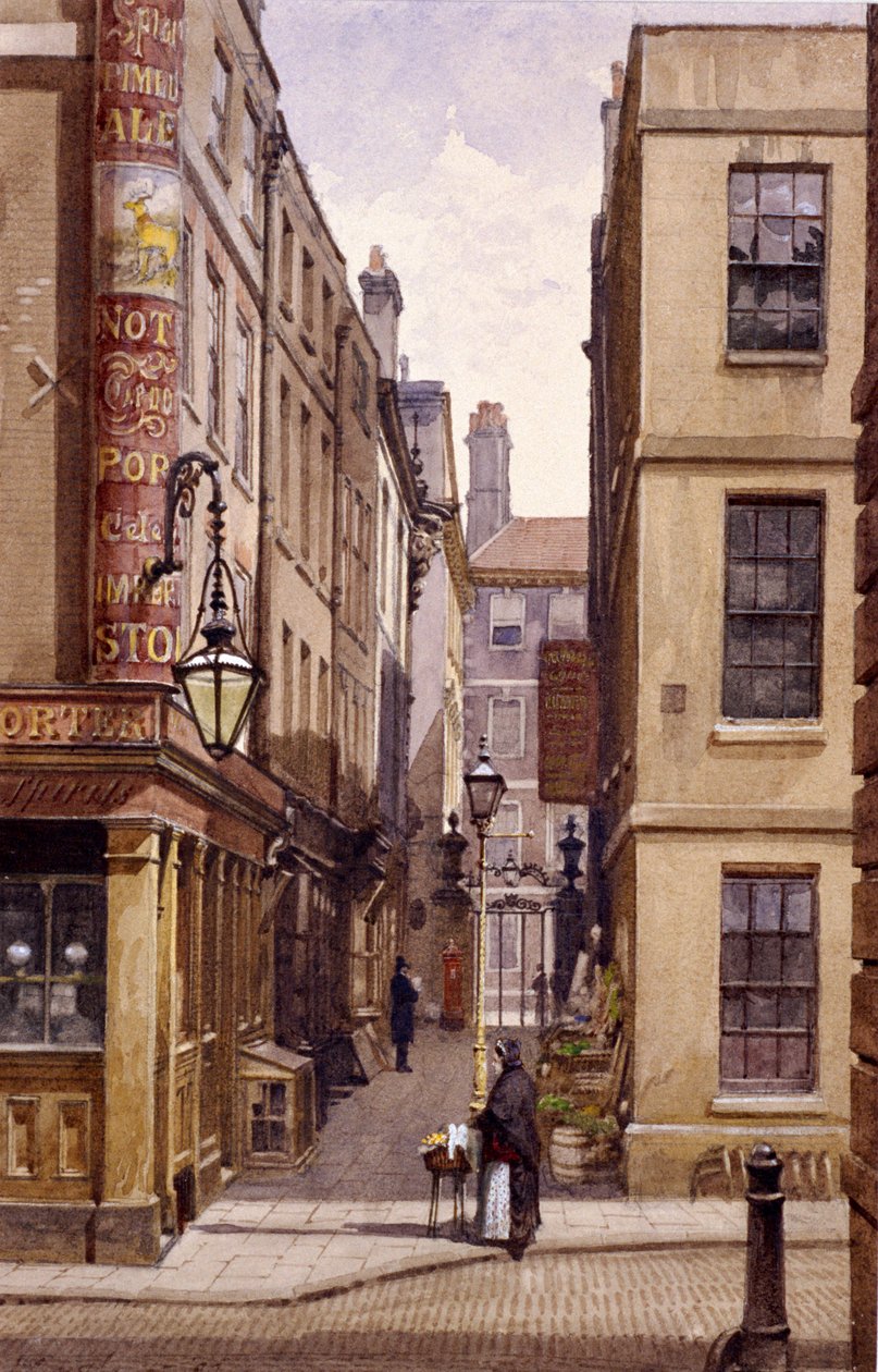 Stag Public House, Devereux Court, Londen, 1887 door John Crowther