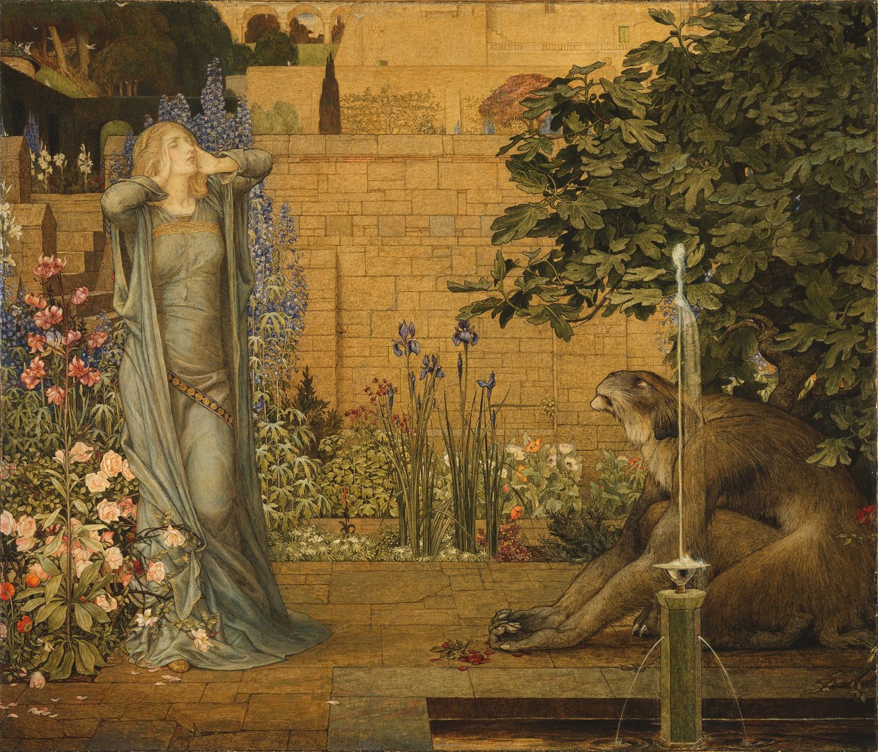 Belle en het Beest door John Dickson & Southhall Joseph Edward (1861-1944) Batten