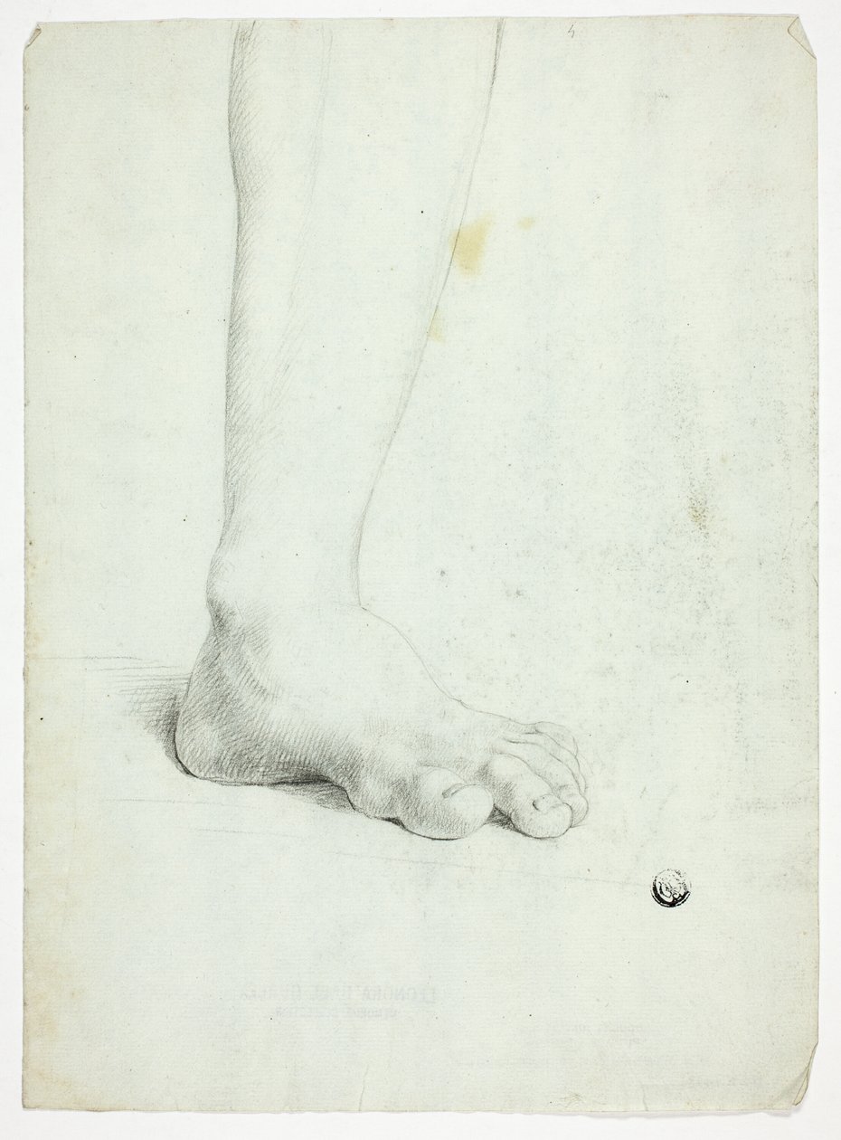 Linkerbeen van staande figuur door John Downman