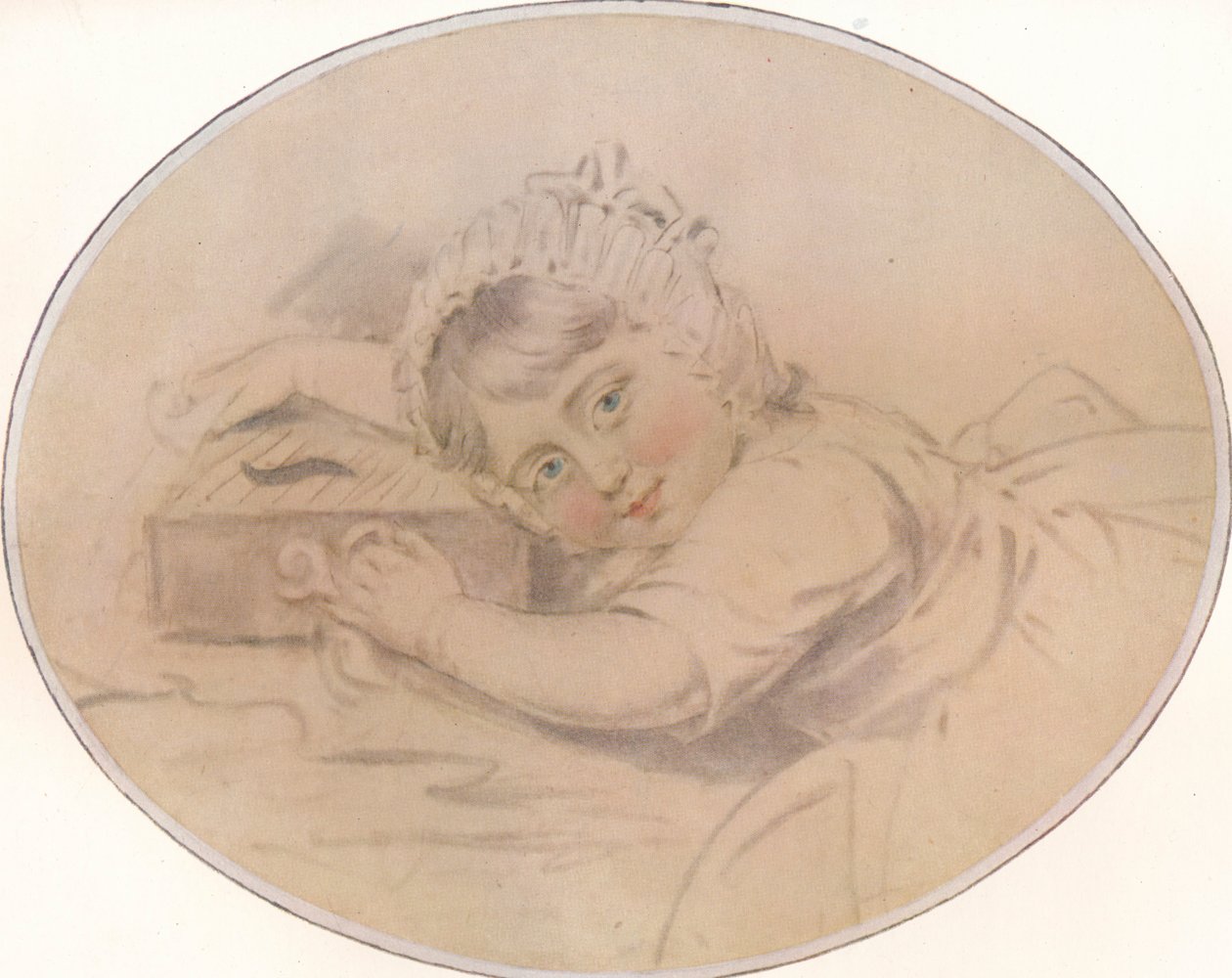 Portret van de eerwaarde Henry Burrell als kind, 1784, 1917 door John Downman