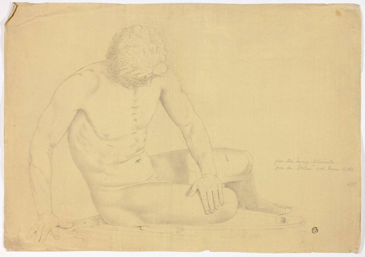 Standbeeld van de Stervende Galliër door John Downman