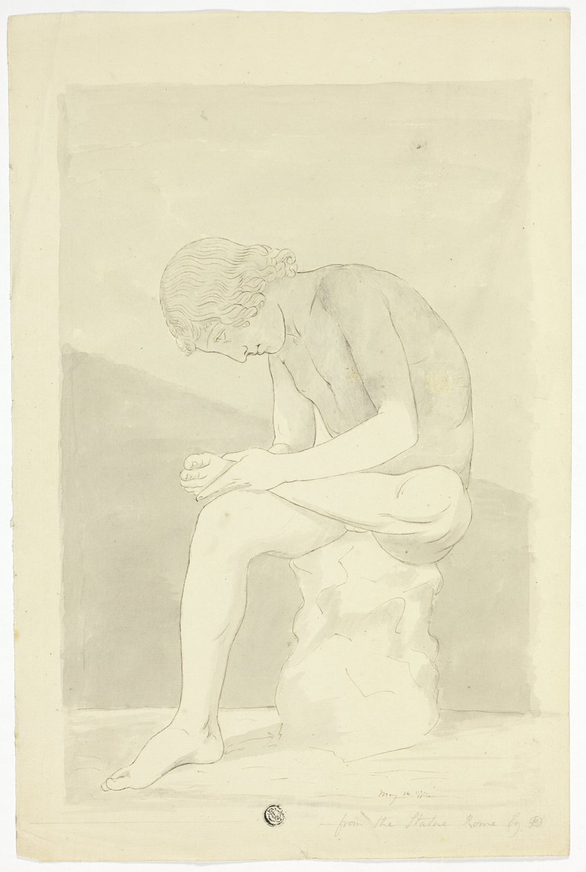 De Doornplukker (Lo Spinario) door John Downman