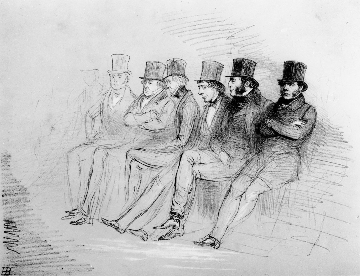 Ongeluk maakt ons bekend met vreemde bedgenoten, 1847 door John Doyle