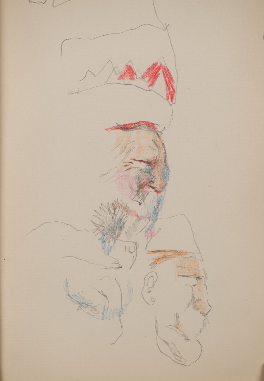 Zonder Titel [Profielgezichten] door John Duncan