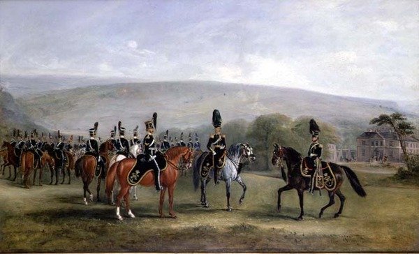 B Troop van de 2e West Yorkshire Yeomanry Cavalry door John E. Ferneley