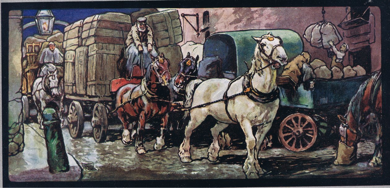 Trekpaarden, illustratie uit 
