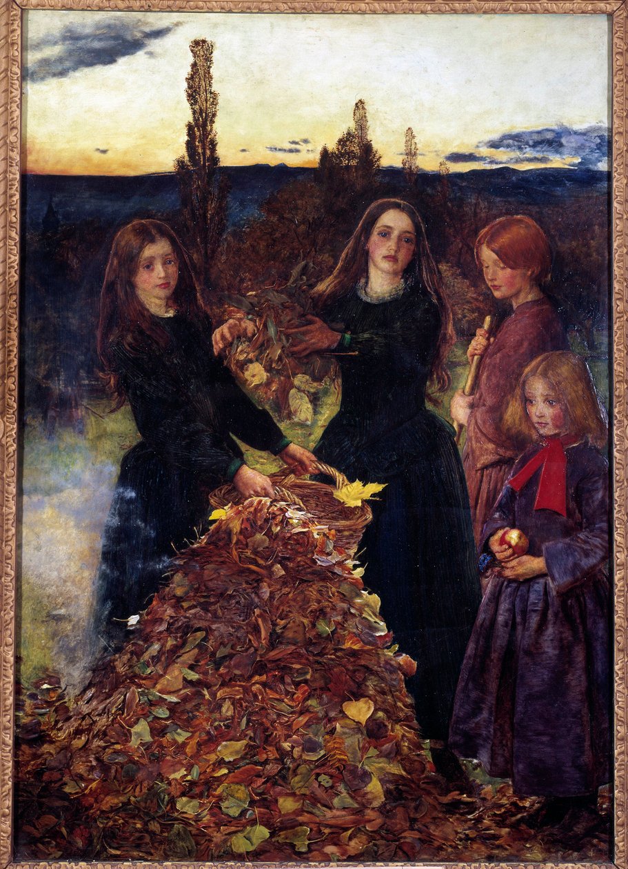 Herfstbladeren door John Everett Millais