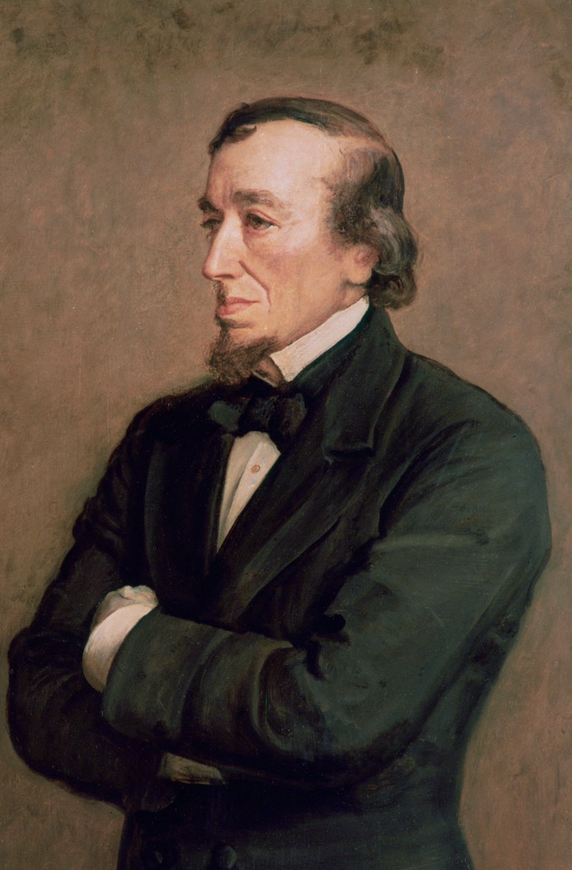Benjamin Disraeli, Graaf van Beaconsfield, detail, 1881 door John Everett Millais