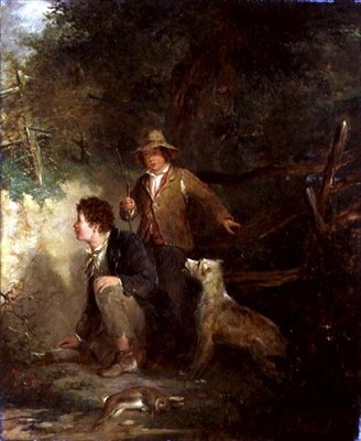 Jongens met Konijnen door John Everett Millais