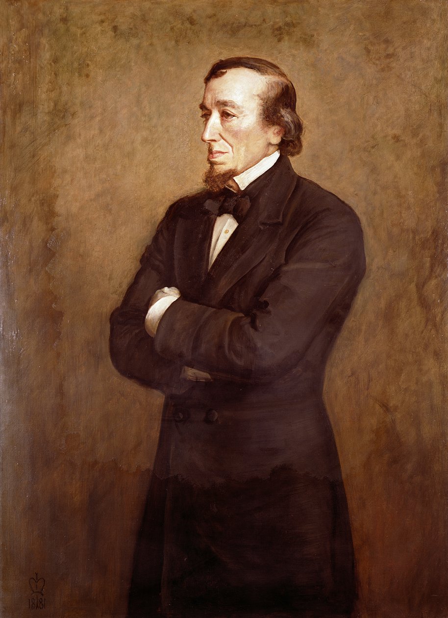 Portret van Benjamin Disraeli (1804-1881) Graaf van Beaconsfield, 1881 door John Everett Millais