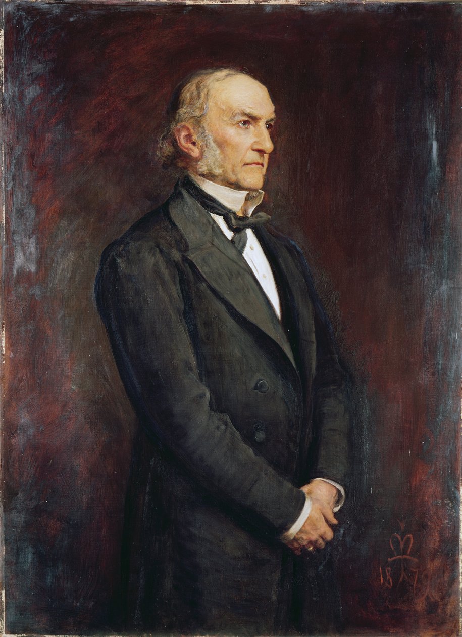 Portret van William Ewart Gladstone (1809-1898) 1879 door John Everett Millais