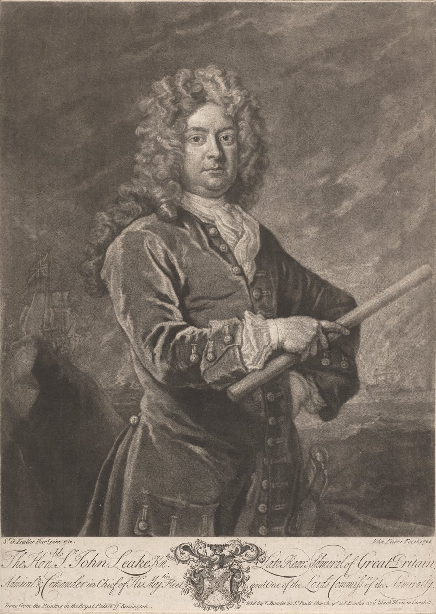 De Eerwaarde John Leake door John Faber the younger