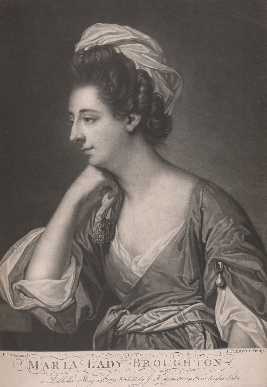 Maria, Lady Bronghton (gest. 1785) door John Finlayson