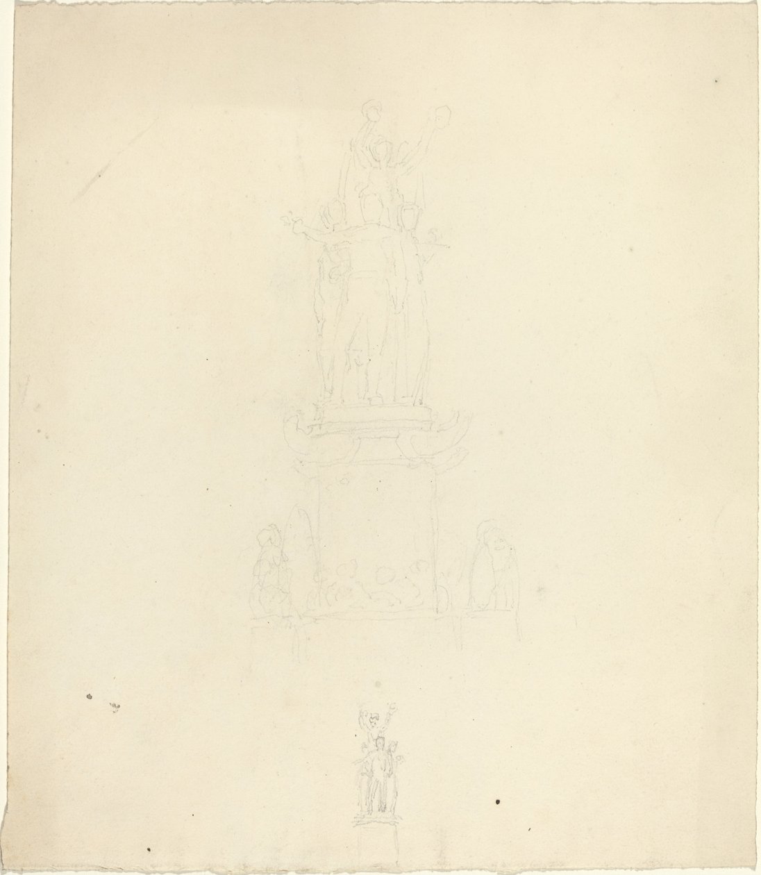 Ontwerp voor monument of metaalwerk door John Flaxman