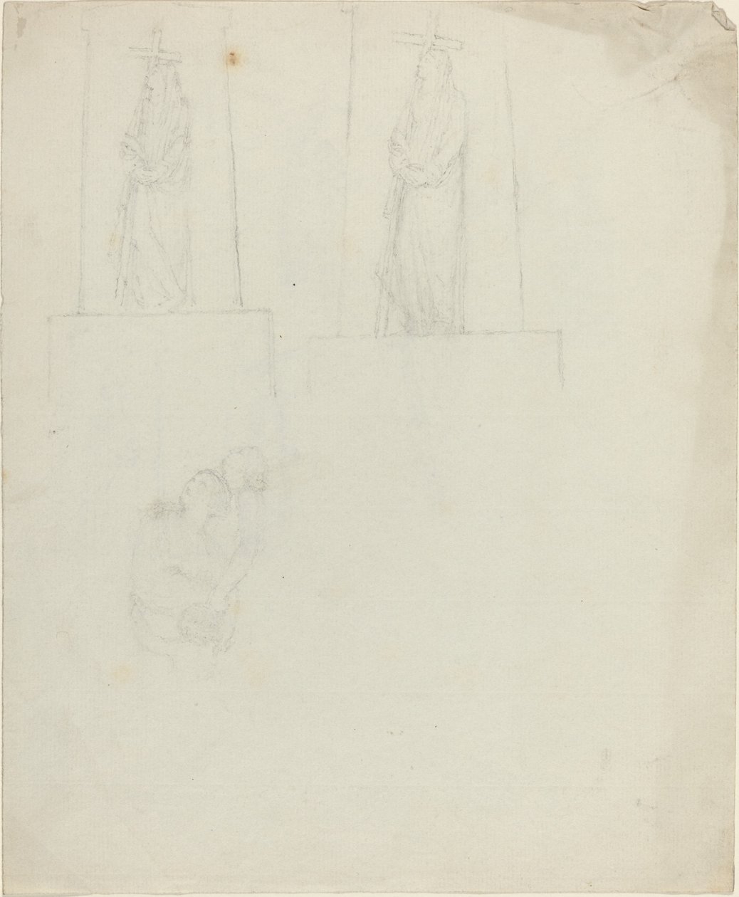 Ontwerpen voor een monument [recto en verso] door John Flaxman