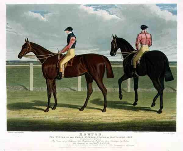 Rowton, de Winnaar van de Grote St. Leger Stakes in Doncaster door John Frederick Herring Snr