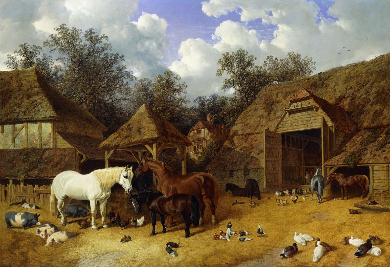 De Boerderij van de Kunstenaar in Meopham, Kent, met Paarden, Shetland Pony