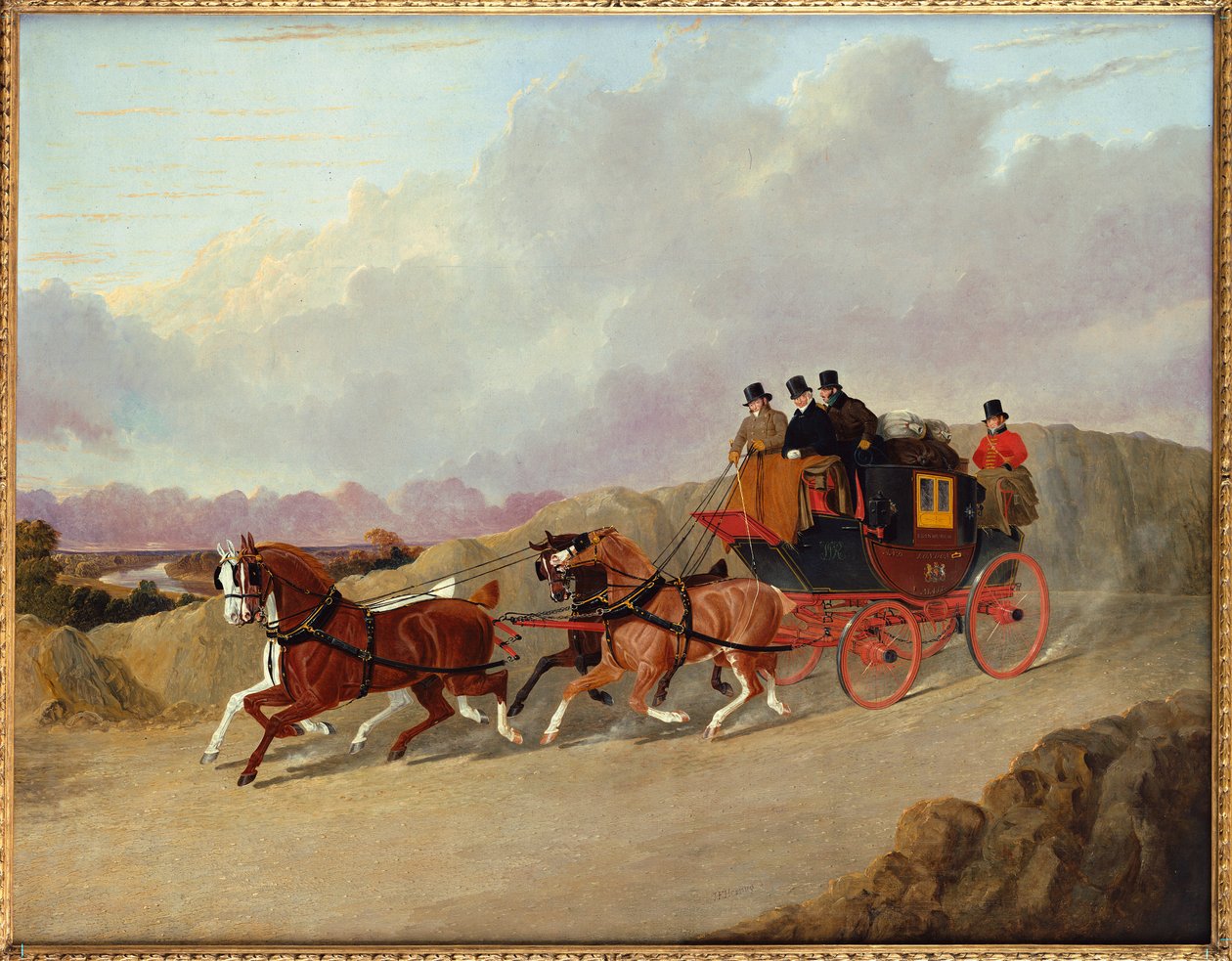 De Edinburgh naar Londen Royal Mail Coach door John Frederick Herring Senior