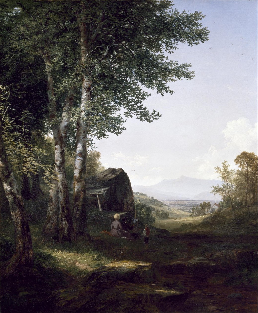 Vergezicht op de Mansfield Mountain, Vermont door John Frederick Kensett