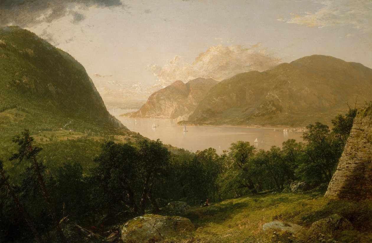 Hudson River Scene door John Frederick Kensett