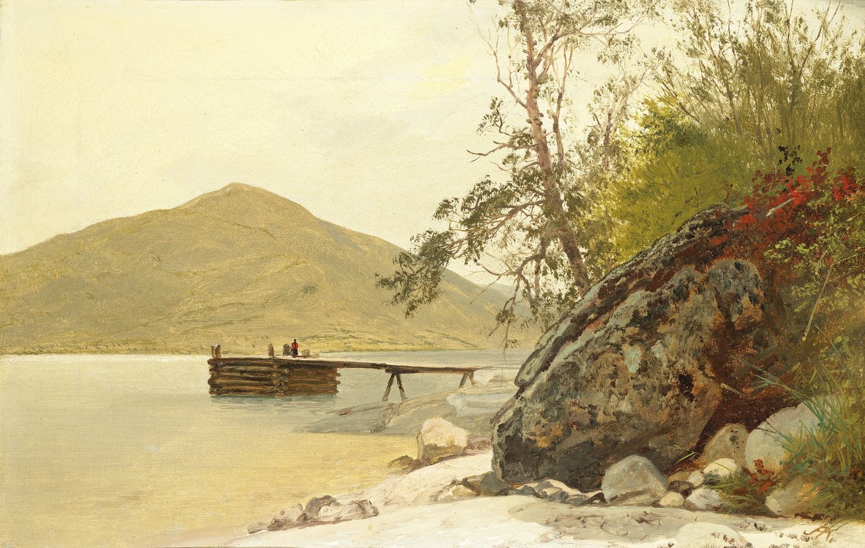 Landing bij Sabbath Day Point, c. 1853 door John Frederick Kensett