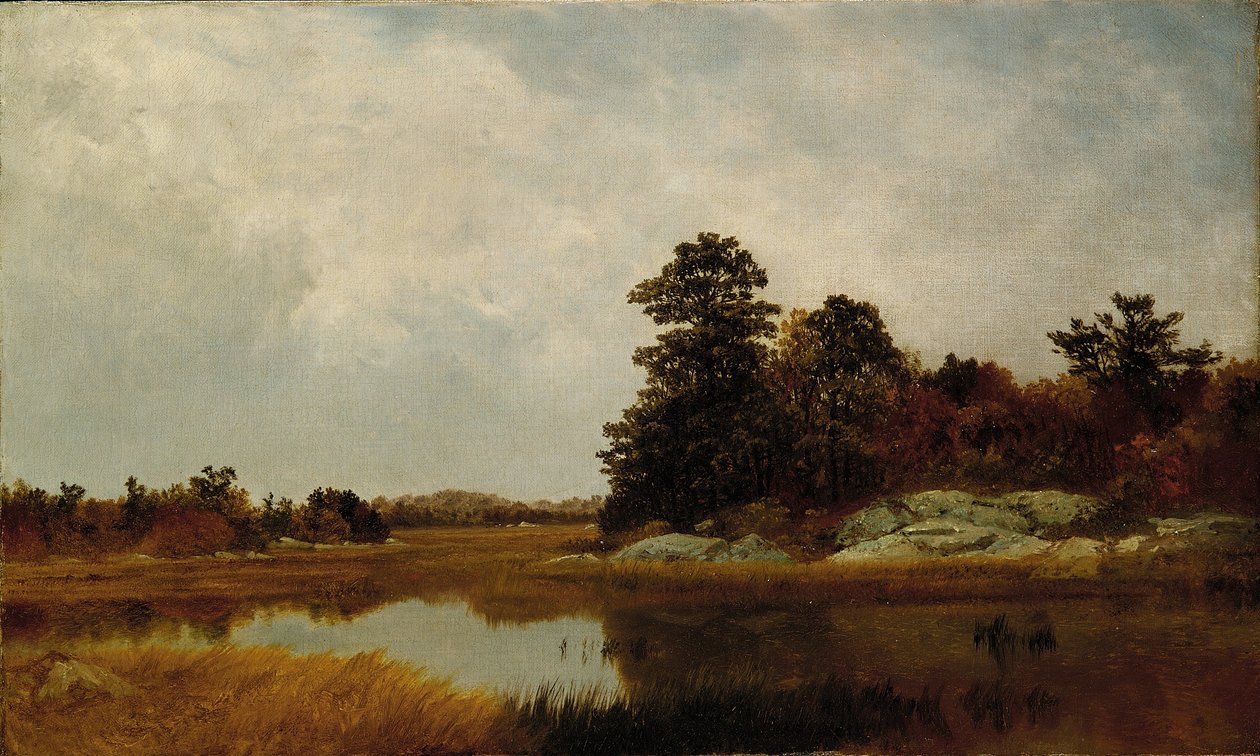 Oktober in de moerassen door John Frederick Kensett
