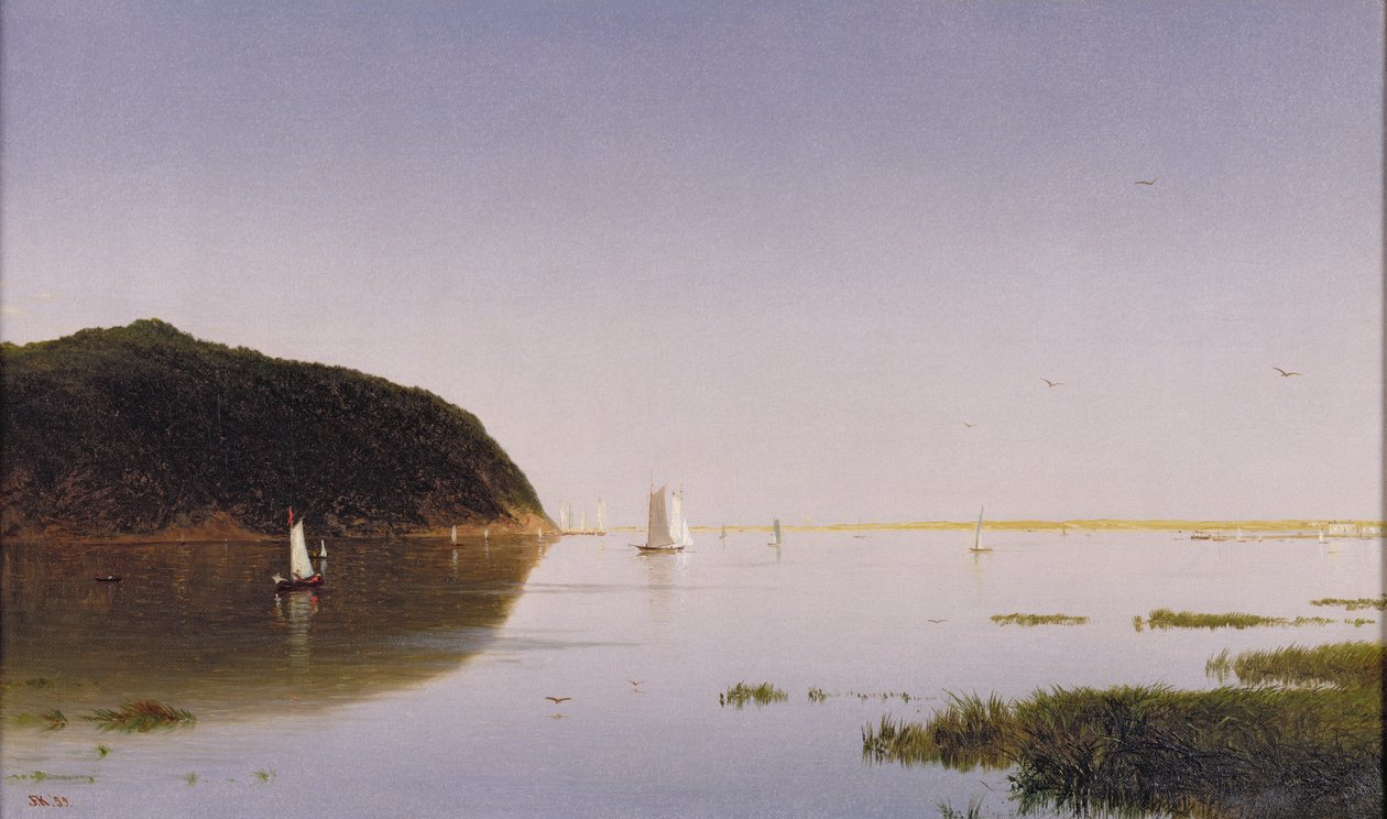 Shrewsbury River, New Jersey, 1859 door John Frederick Kensett