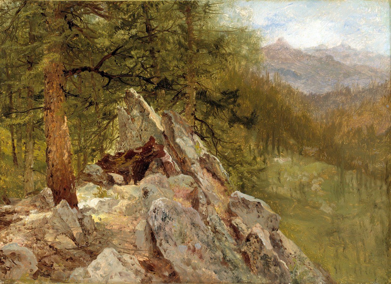 Westelijk landschap door John Frederick Kensett