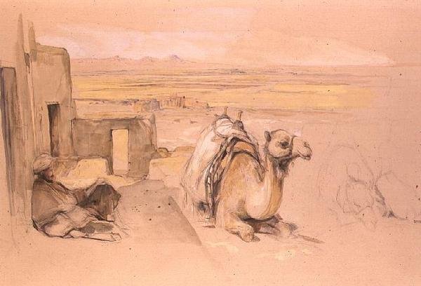 Kameel, West Thebe door John Frederick Lewis