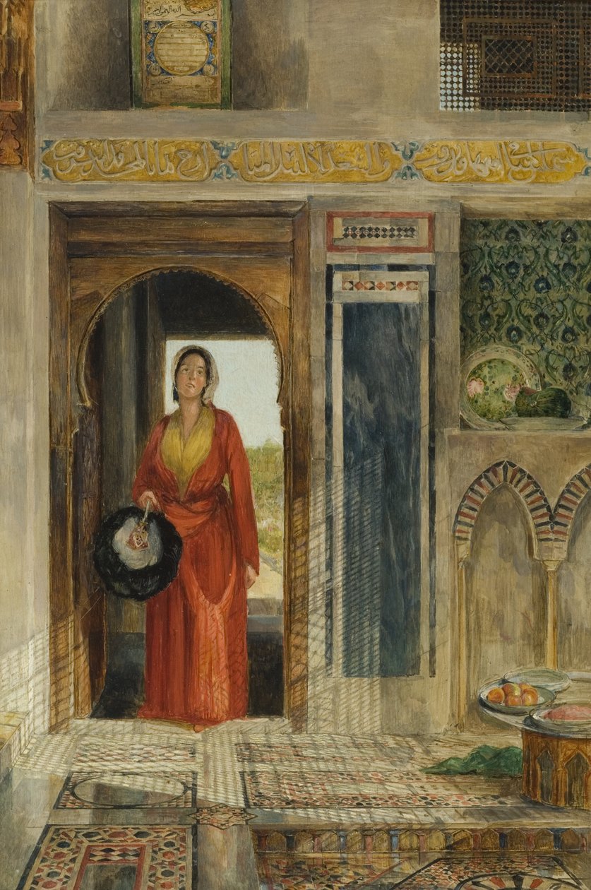 Ingang van de harem, 1871 door John Frederick Lewis